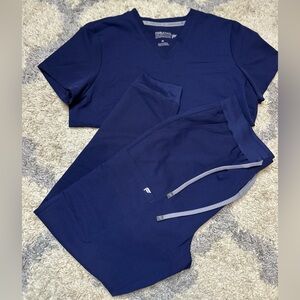 Fabletics Deep Blue Scrub Set